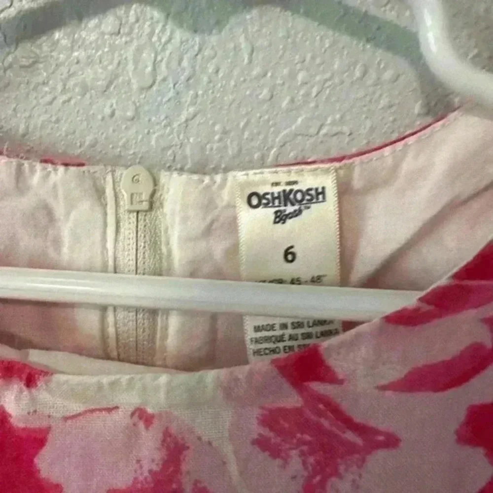 OshKosh B’gosh Vibrant Pink Floral Dress‎ size 6